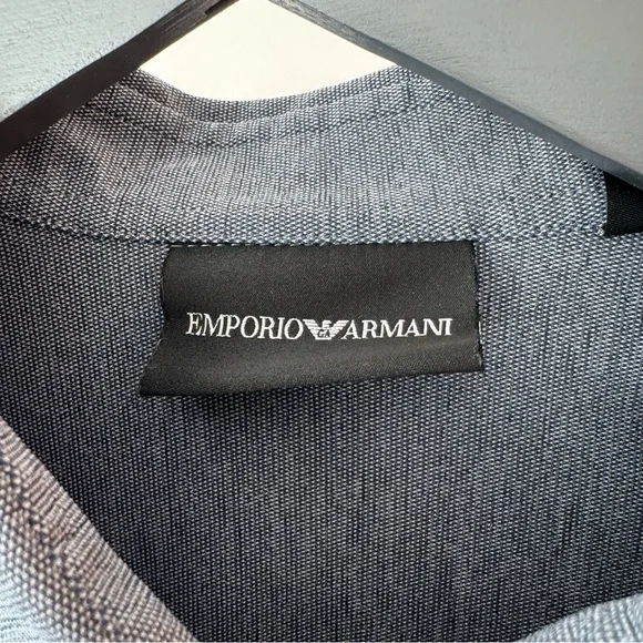 Emporio Armani Men’s Performance Stretch Button Down Shirt - Picture 3 of 5